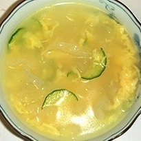 胡瓜と卵のスープ